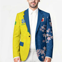 Custom Brazil Japan Football Blazer Cultural Fusion Heritage