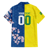 Custom Brazil Japan Football Hawaiian Shirt Cultural Fusion Heritage