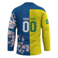 Custom Brazil Japan Football Hockey Jersey Cultural Fusion Heritage