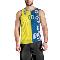 Custom Brazil Japan Football Men Tank Top Cultural Fusion Heritage