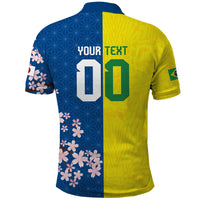 Custom Brazil Japan Football Polo Shirt Cultural Fusion Heritage