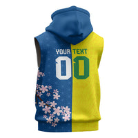 Custom Brazil Japan Football Sleeveless Hoodie Cultural Fusion Heritage