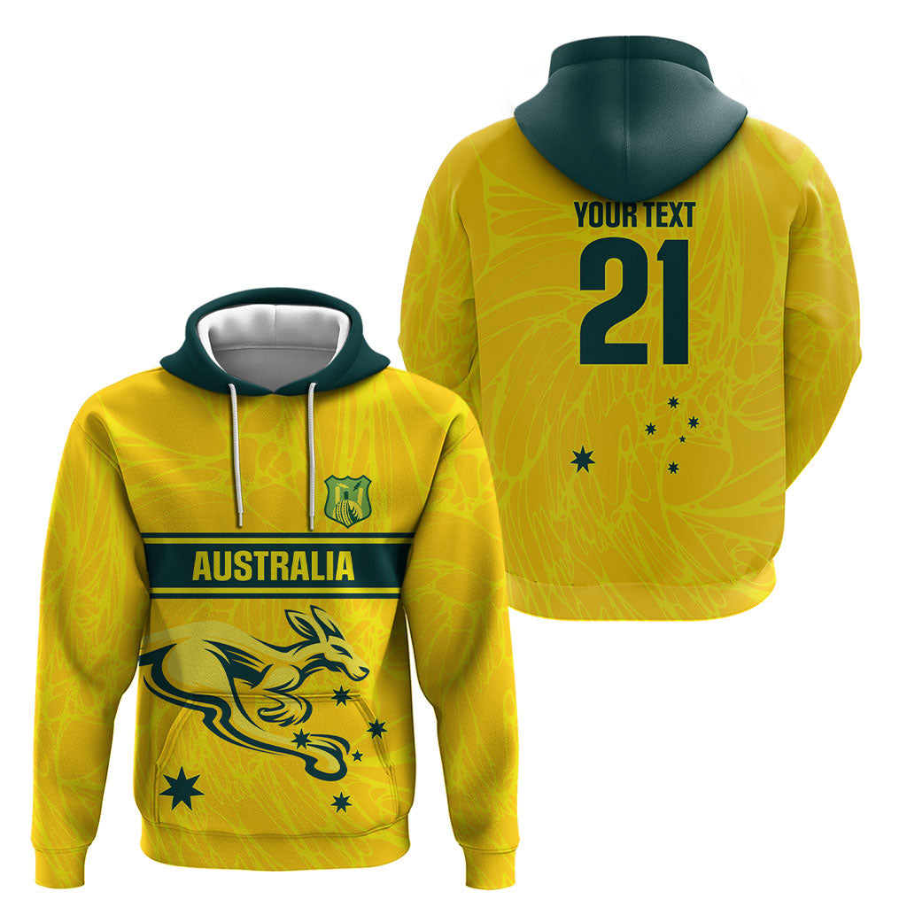 World Cricket Custom Australia Hoodie Aussie! Aussie! Oi! Oi! Oi!