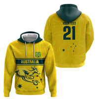 World Cricket Custom Australia Hoodie Aussie! Aussie! Oi! Oi! Oi!