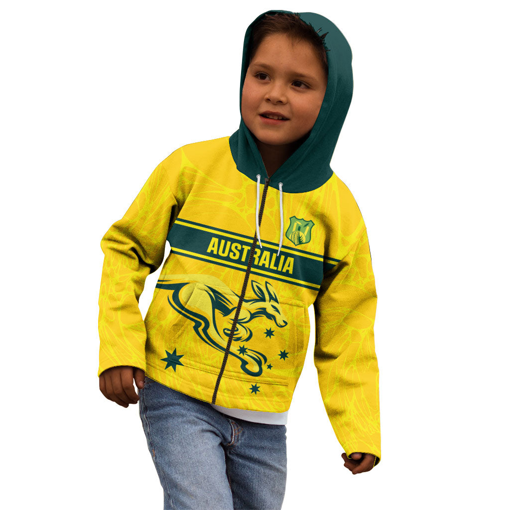 World Cricket Custom Australia Kid Hoodie Aussie! Aussie! Oi! Oi! Oi!