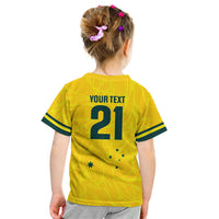 World Cricket Custom Australia Kid T Shirt Aussie! Aussie! Oi! Oi! Oi!