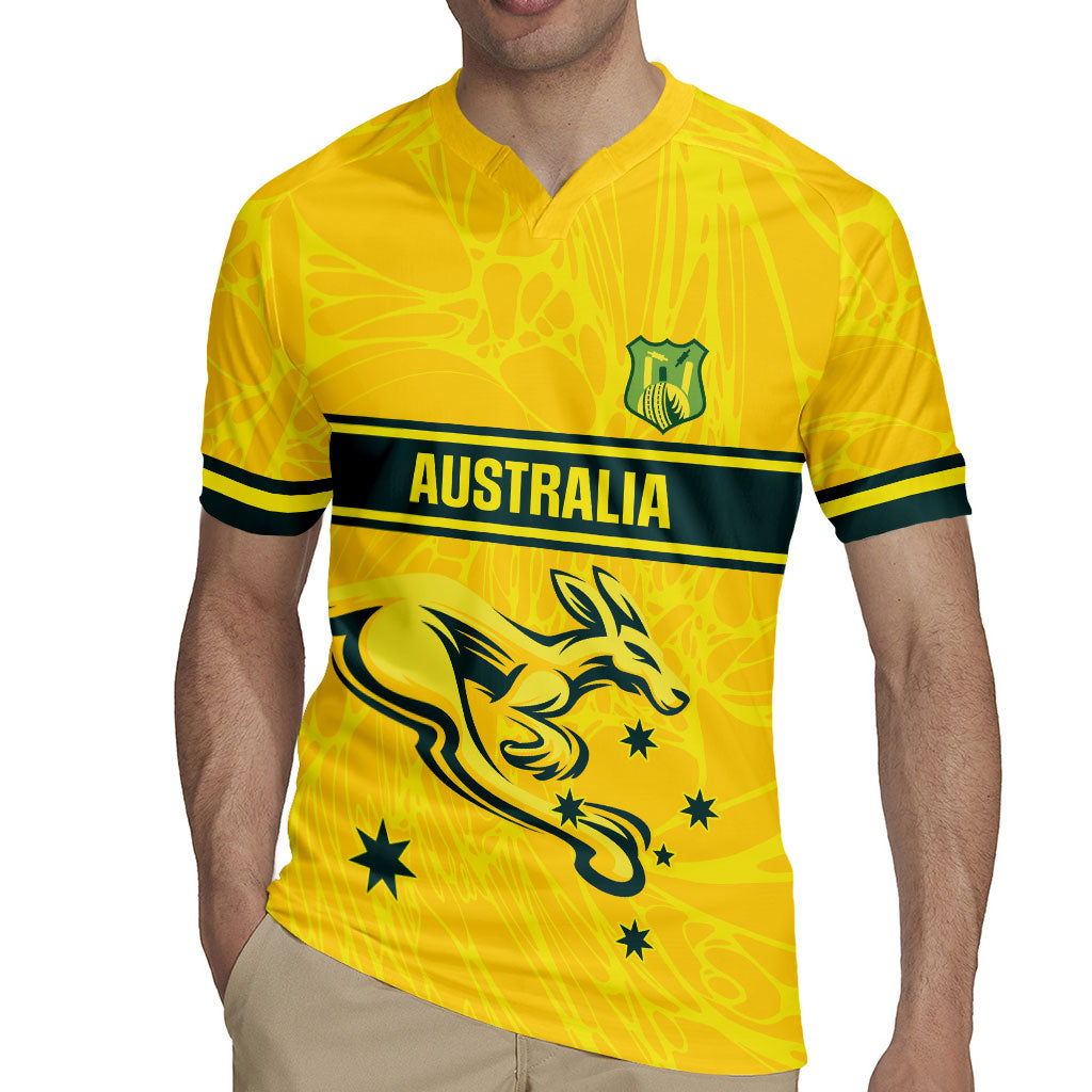 World Cricket Custom Australia Rugby Jersey Aussie! Aussie! Oi! Oi! Oi!