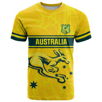 World Cricket Custom Australia T Shirt Aussie! Aussie! Oi! Oi! Oi!