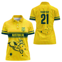 World Cricket Custom Australia Women Polo Shirt Aussie! Aussie! Oi! Oi! Oi!