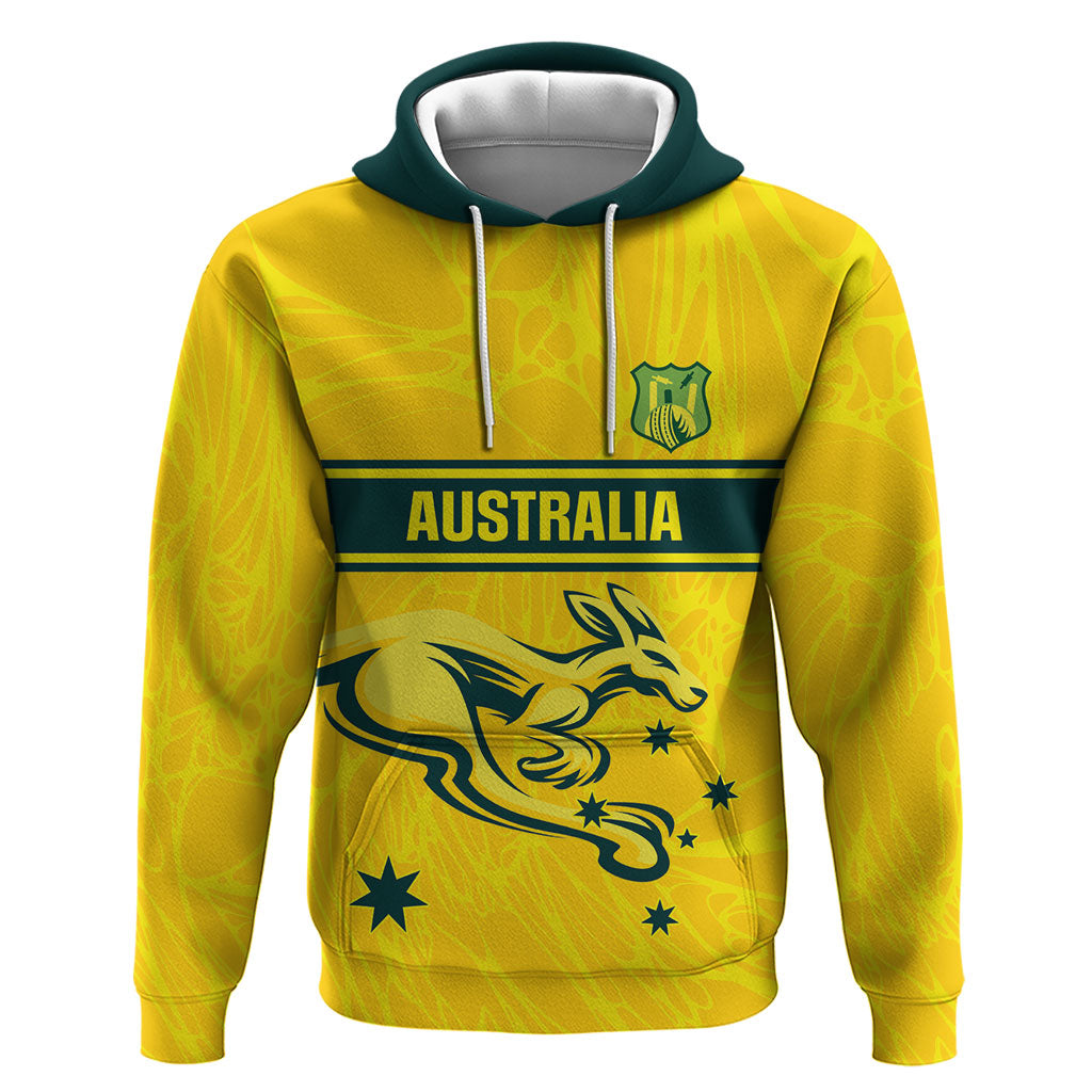 World Cricket Custom Australia Zip Hoodie Aussie! Aussie! Oi! Oi! Oi!