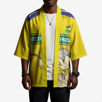 World Cricket Custom South Africa Kimono Protea Flower Come On Proteas!