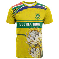 World Cricket Custom South Africa T shirt Protea Flower Come On Proteas!
