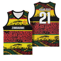 World Cricket Custom Zimbabwe Basketball Jersey Zimbabwe Bird Go Chevrons!