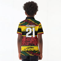 World Cricket Custom Zimbabwe Kid Polo Shirt Zimbabwe Bird Go Chevrons!