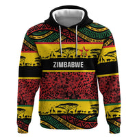 World Cricket Custom Zimbabwe Zip Hoodie Zimbabwe Bird Go Chevrons!