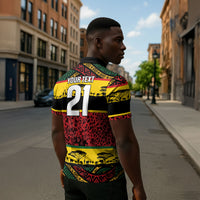 World Cricket Custom Zimbabwe Zipper Polo Shirt Zimbabwe Bird Go Chevrons!
