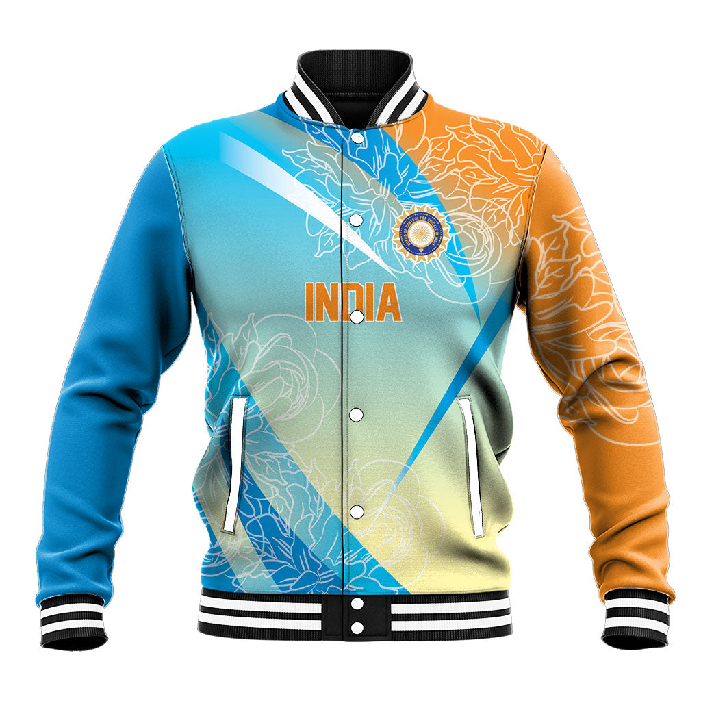 World Cricket Custom India Baseball Jacket Ashoka Chakra Jeetega Bhai Jeetega India Jeetega!