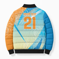 World Cricket Custom India Bomber Puffer Jacket Ashoka Chakra Jeetega Bhai Jeetega India Jeetega!