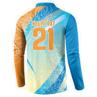 World Cricket Custom India Button Sweatshirt Ashoka Chakra Jeetega Bhai Jeetega India Jeetega!