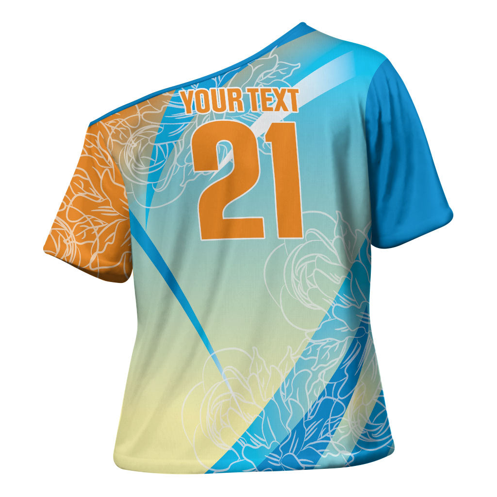 World Cricket Custom India Cross Shoulder Shirt Ashoka Chakra Jeetega Bhai Jeetega India Jeetega!
