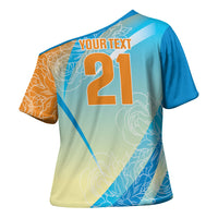 World Cricket Custom India Cross Shoulder Shirt Ashoka Chakra Jeetega Bhai Jeetega India Jeetega!