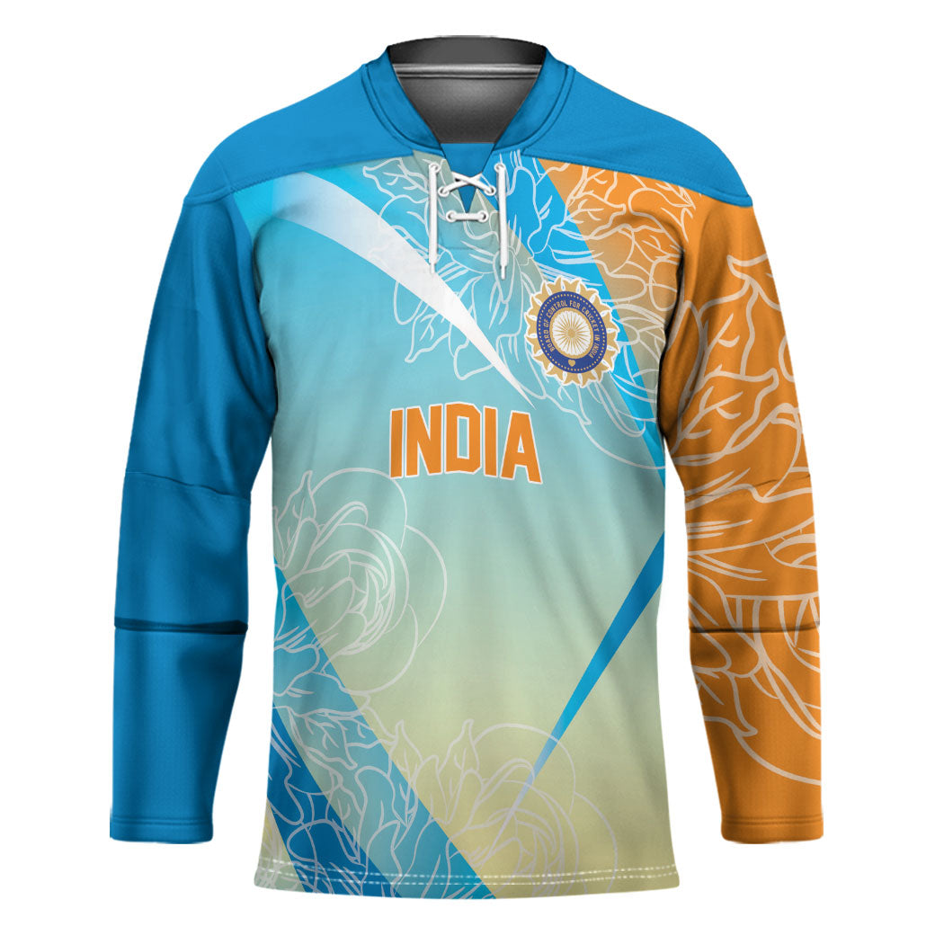 World Cricket Custom India Hockey Jersey Ashoka Chakra Jeetega Bhai Jeetega India Jeetega!