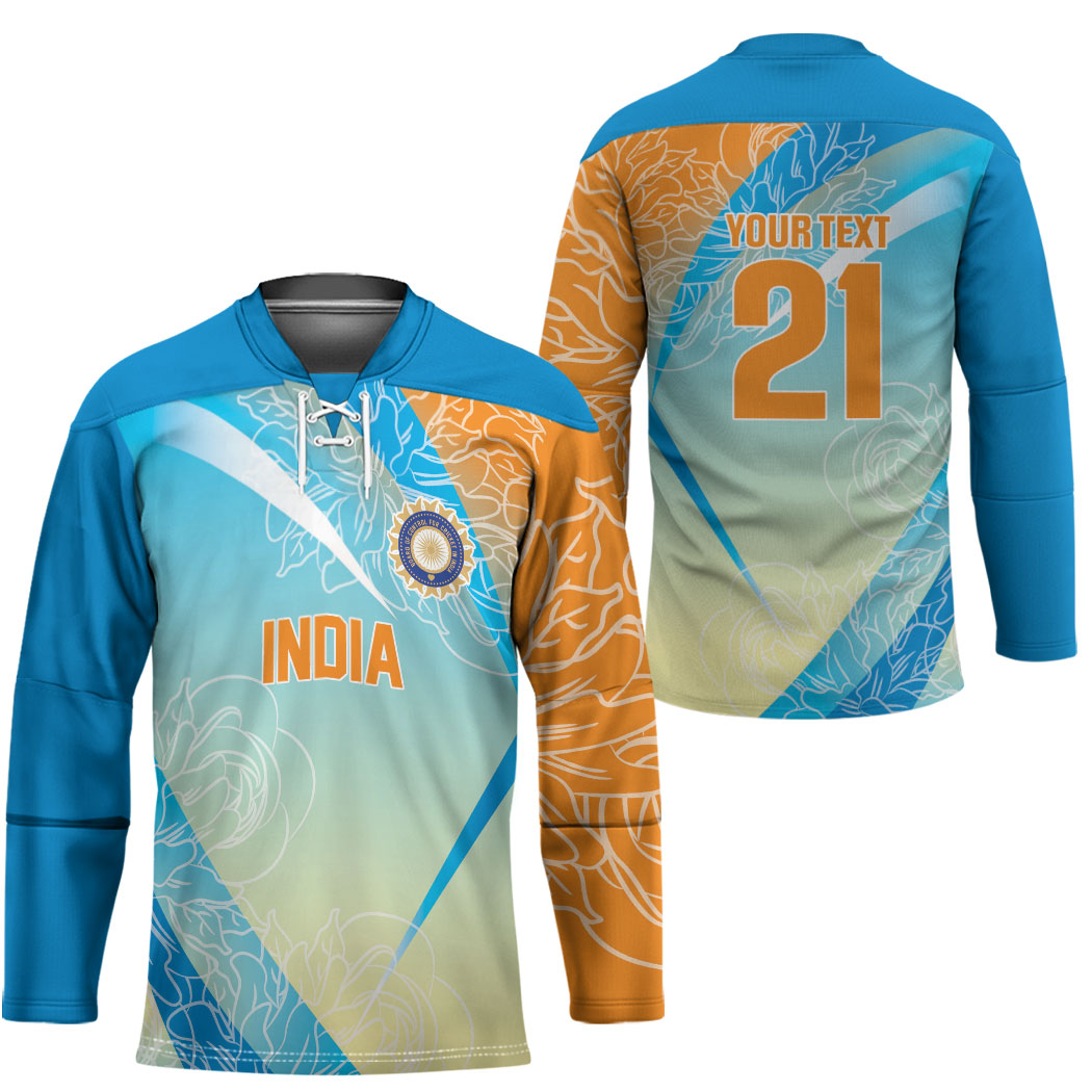 World Cricket Custom India Hockey Jersey Ashoka Chakra Jeetega Bhai Jeetega India Jeetega!