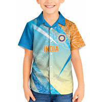 World Cricket Custom India Kid Hawaiian Shirt Ashoka Chakra Jeetega Bhai Jeetega India Jeetega!