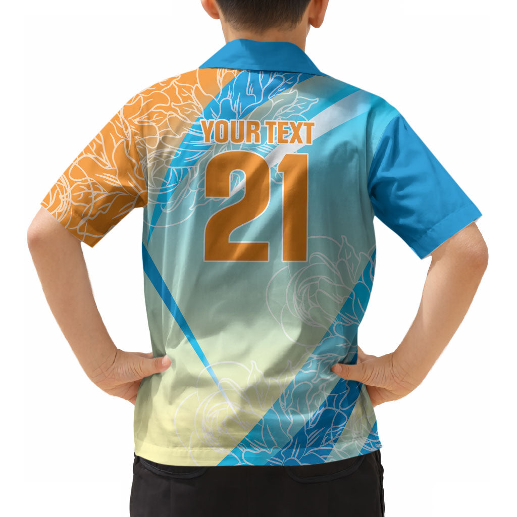 World Cricket Custom India Kid Hawaiian Shirt Ashoka Chakra Jeetega Bhai Jeetega India Jeetega!