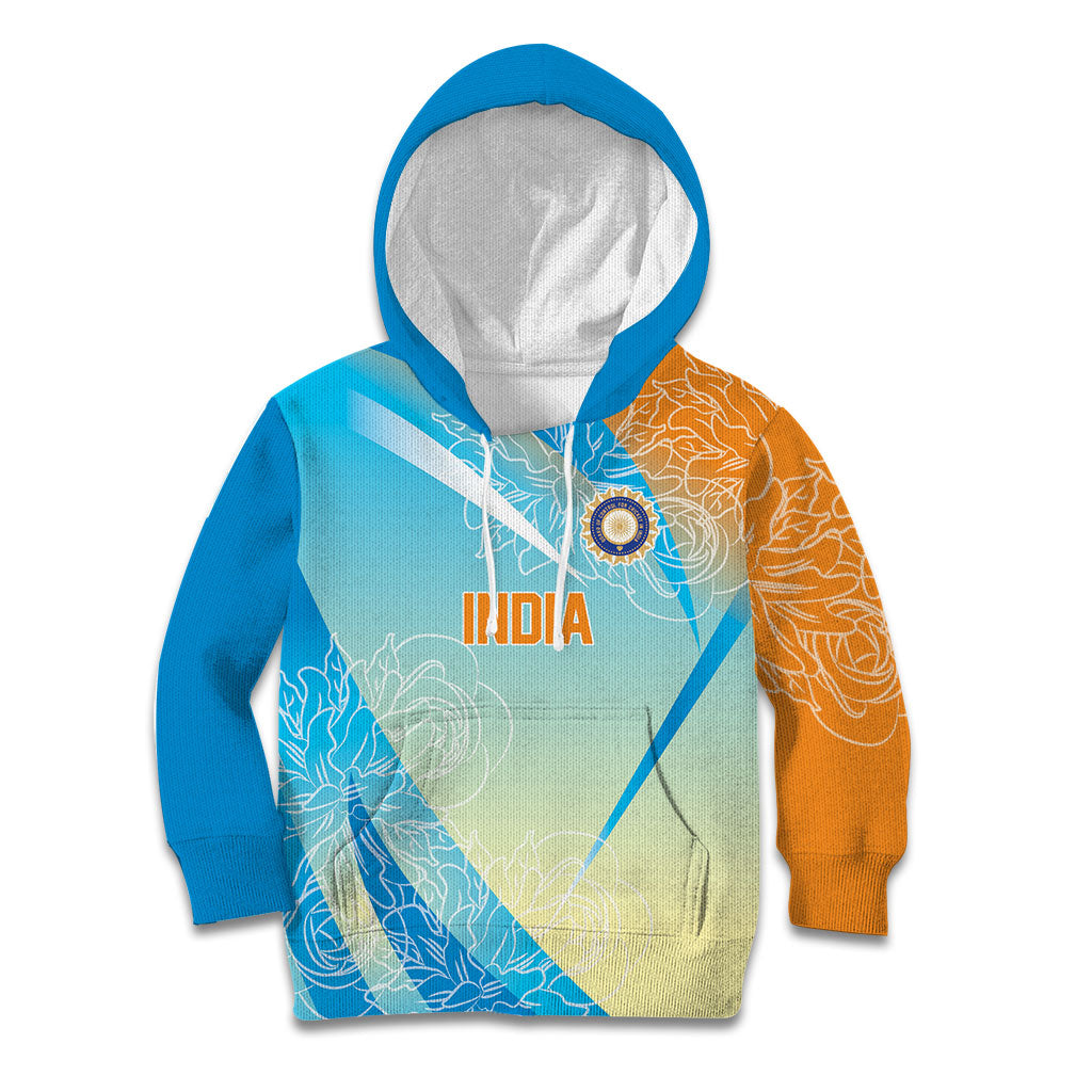 World Cricket Custom India Kid Hoodie Ashoka Chakra Jeetega Bhai Jeetega India Jeetega!