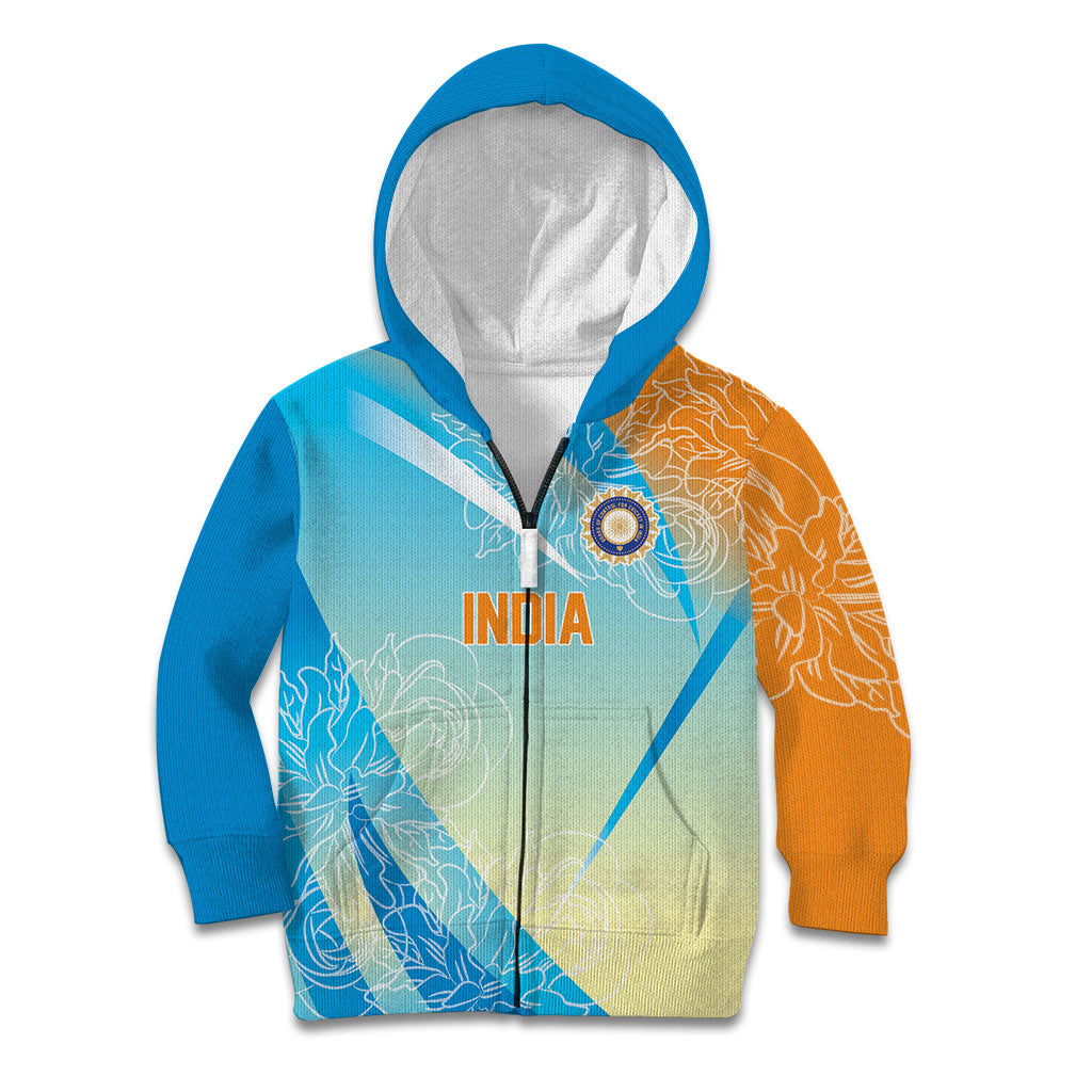 World Cricket Custom India Kid Hoodie Ashoka Chakra Jeetega Bhai Jeetega India Jeetega!