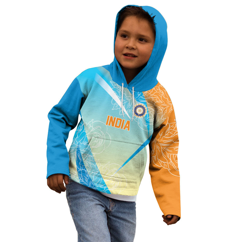World Cricket Custom India Kid Hoodie Ashoka Chakra Jeetega Bhai Jeetega India Jeetega!