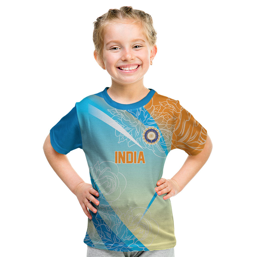 World Cricket Custom India Kid T Shirt Ashoka Chakra Jeetega Bhai Jeetega India Jeetega!