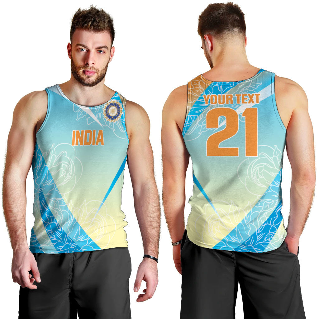 World Cricket Custom India Men Tank Top Ashoka Chakra Jeetega Bhai Jeetega India Jeetega!