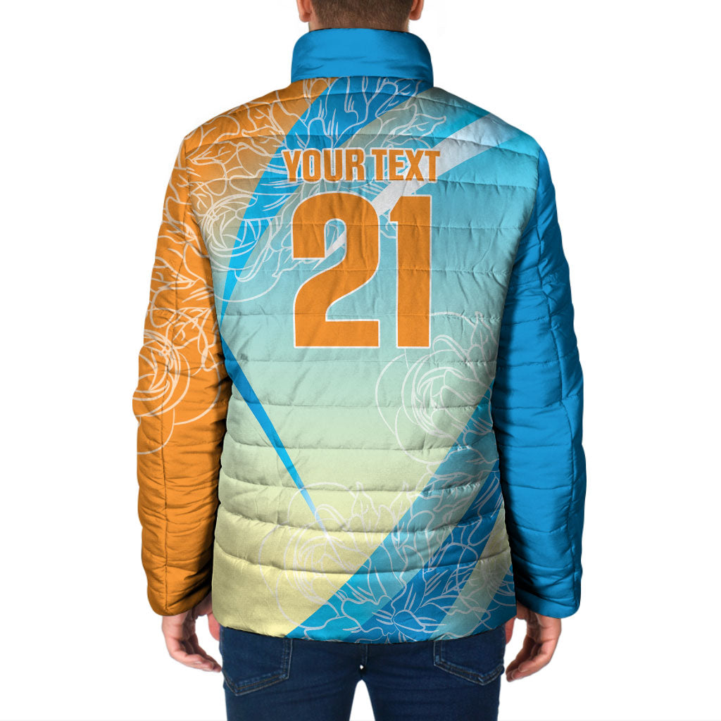 World Cricket Custom India Padded Jacket Ashoka Chakra Jeetega Bhai Jeetega India Jeetega!