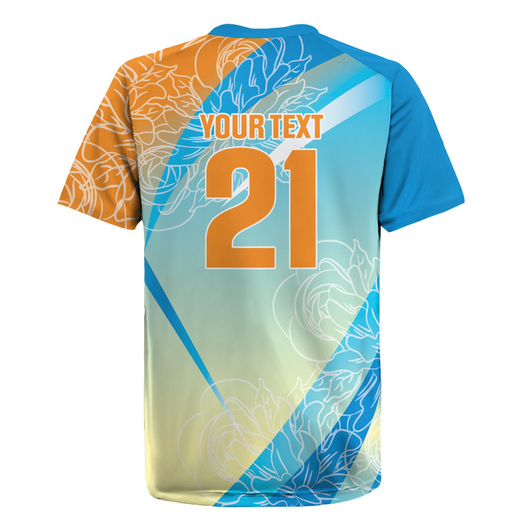 World Cricket Custom India Rugby Jersey Ashoka Chakra Jeetega Bhai Jeetega India Jeetega!