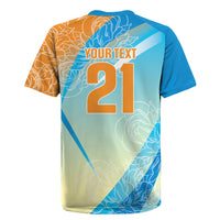 World Cricket Custom India Rugby Jersey Ashoka Chakra Jeetega Bhai Jeetega India Jeetega!