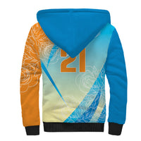 World Cricket Custom India Sherpa Hoodie Ashoka Chakra Jeetega Bhai Jeetega India Jeetega!