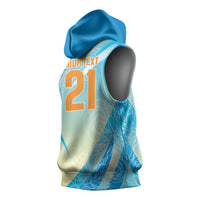 World Cricket Custom India Sleeveless Hoodie Ashoka Chakra Jeetega Bhai Jeetega India Jeetega!