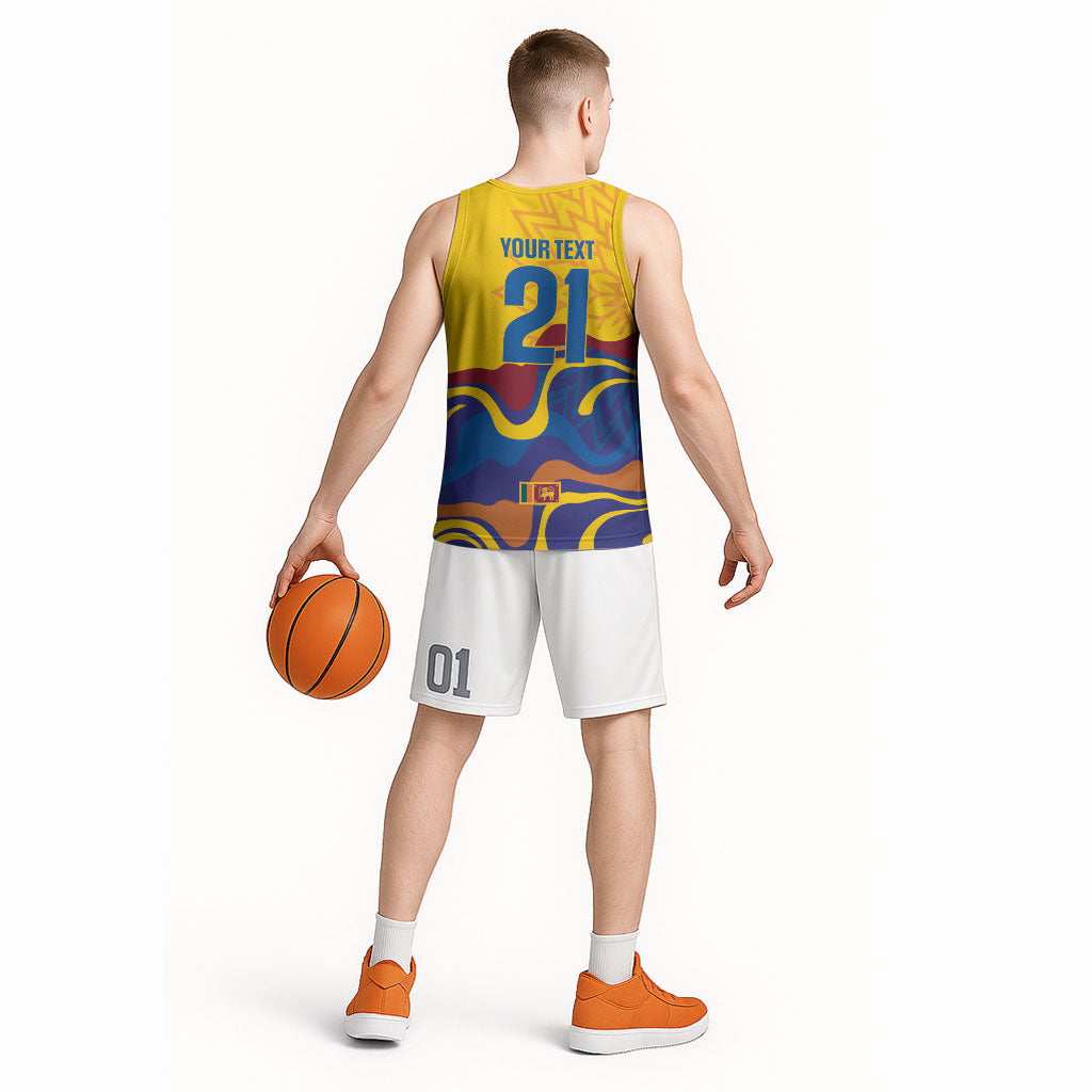 World Cricket Custom Sri Lanka Basketball Jersey Lion with Sword Api Dinamu!