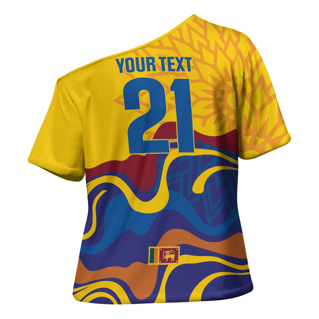 World Cricket Custom Sri Lanka Cross Shoulder Shirt Lion with Sword Api Dinamu!