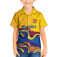 World Cricket Custom Sri Lanka Kid Hawaiian Shirt Lion with Sword Api Dinamu!