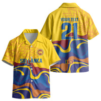 World Cricket Custom Sri Lanka Kid Hawaiian Shirt Lion with Sword Api Dinamu!