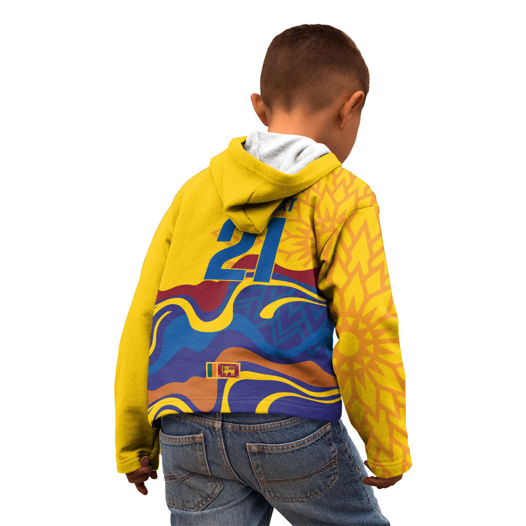 World Cricket Custom Sri Lanka Kid Hoodie Lion with Sword Api Dinamu!