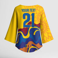 World Cricket Custom Sri Lanka Kimono Sleeve Blouse Lion with Sword Api Dinamu!