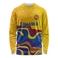 World Cricket Custom Sri Lanka Long Sleeve Shirt Lion with Sword Api Dinamu!