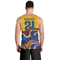 World Cricket Custom Sri Lanka Men Tank Top Lion with Sword Api Dinamu!