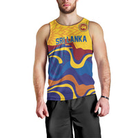 World Cricket Custom Sri Lanka Men Tank Top Lion with Sword Api Dinamu!
