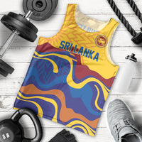 World Cricket Custom Sri Lanka Men Tank Top Lion with Sword Api Dinamu!