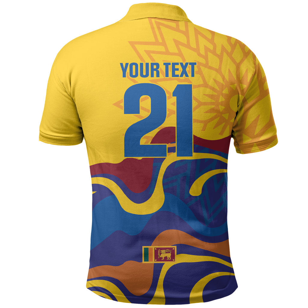 World Cricket Custom Sri Lanka Polo Shirt Lion with Sword Api Dinamu!